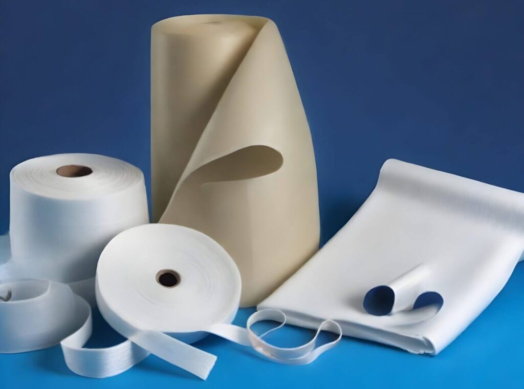 Industrial rolls: Fiberglass and silica textiles for high-temperature insulation applications.